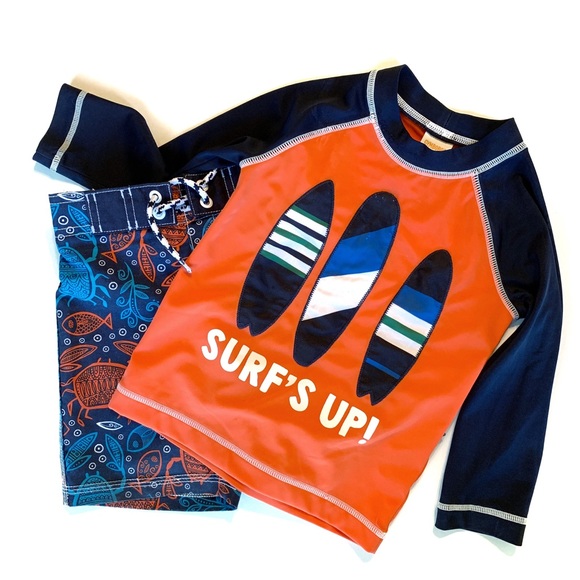 GYMBOREE SWIM SHOP Surfs Up SURFBOARDS SWIM TRUNKS 3 4 6 7 8 NWT